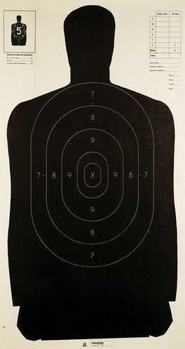 Champion LE Targets Police Silhouette - 24" X 45" Black 100/Pack - Western Gun Store