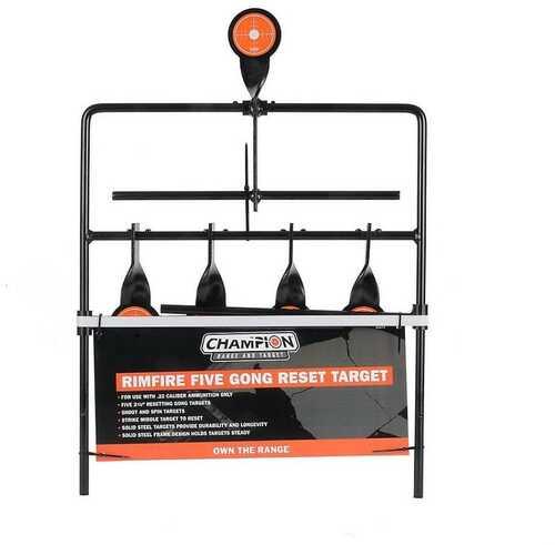 Champion Targets 40874 Rimfire Metal Five Gong Resetting - Western Gun Store