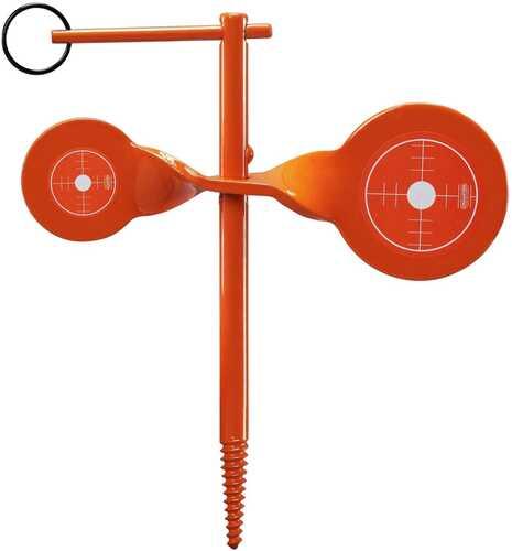 Champion Rimfire Screw-In Double Gong Spinner Target Steel Orange - Western Gun Store