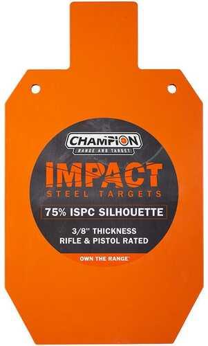 Champion Impact Steel Silhouette Target 75% IPSC Rifle Rated Orange - Western Gun Store
