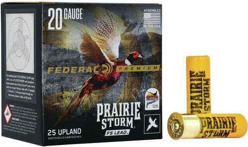 Federal Prairie Storm FS Lead Shotshells 20 Gauge 2-3/4" 1-1/4 Oz #4 25 Rounds