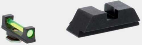 Ameriglo Green Fiber .115 Front Black Rear For Glock Gen5 17-19-19x-26-34-45 - Western Gun Store