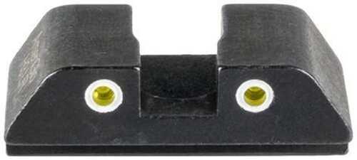 Ameriglo Tritium 2-Dot Rear Handgun Sight For Glock Yellow With White Front GL-8115R - Western Gun Store