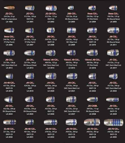 Lightning Ammo Lead Cast Handgun Bullets .38 Cal .358" 125 Grain RNFP-Cb 100 Count / Box