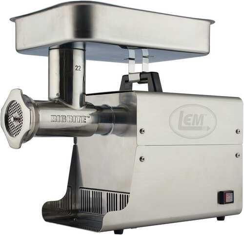 Lem Products #22 Big Bite Stainless Steel Electric Grinder - Western Gun Store