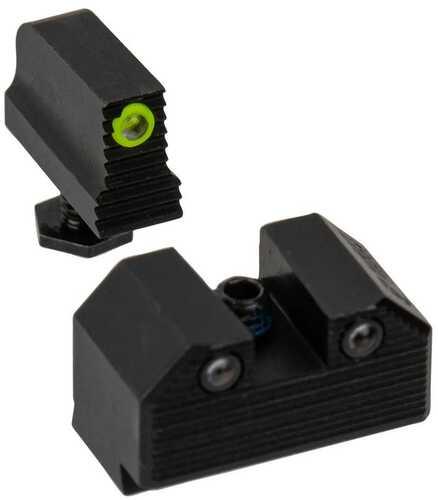Optics Ready Stealth Night Sight Set Yellow Front Black Rear Mos Models 43x - Western Gun Store