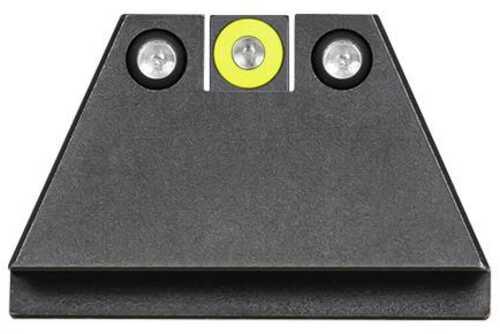 Night Fision Suppressor Height Sight Set Yellow Front Black Back For Glock - Western Gun Store