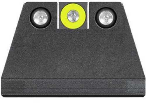 Night Fision Suppressor Height Sight Set Yellow Front Black Back For Sauer - Western Gun Store