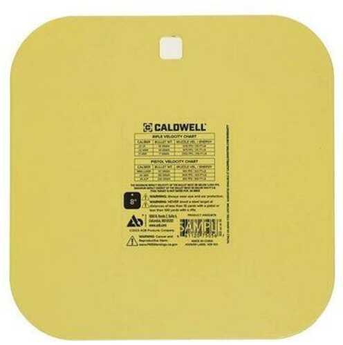 Caldwell AR500 Rimfire/Handgun Target 8" Gong 1/4" Yellow - Western Gun Store