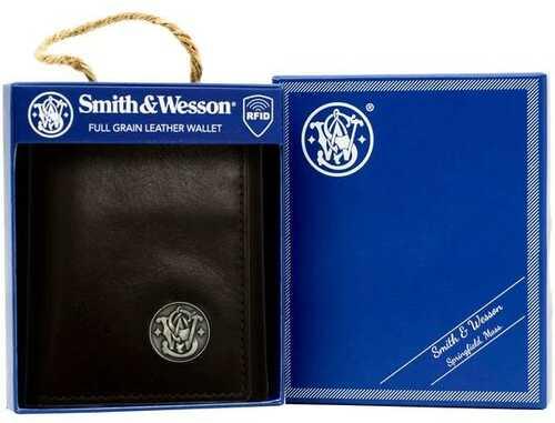 Smith & Wesson Mens Genuine Leather Wallet 12Pc Counter Display - Western Gun Store