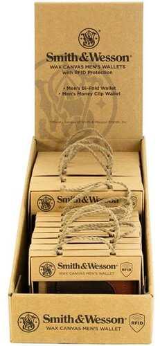 S&w Pop Wallets Display (12pcs) Waxed - Western Gun Store