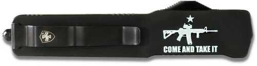 Templar Knives Premium Weighted Come And Take It Slim Knife 3-1/8" Drop Point Blade Black - Western Gun Store
