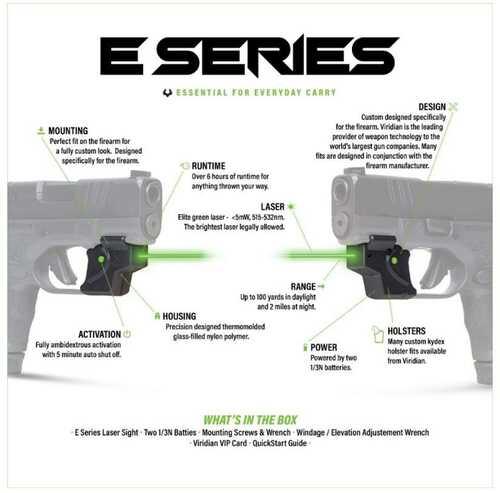 Viridian E Series Green Laser Black Ruger Max-9 w/ Kydex Holster IWB RH - Western Gun Store