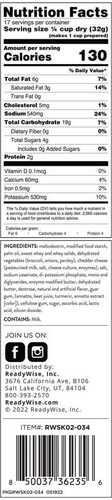 Readywise Simple Kitchen Broccoli Cheese Soup Single Pouch 17 Servings