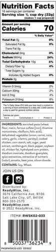 Readywise Simple Kitchen Chicken FALSEodle Soup Single Pouch 16 Servings