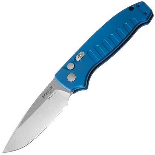 Hogue Ballista I Automated Folder Knife 3 1/2" Drop Point Blade Blue - Western Gun Store