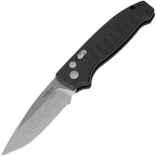 Hogue Ballista I Automated Folder Knife 3 1/2" Drop Point Blade Black - Western Gun Store