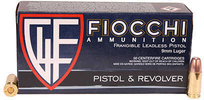 Fiocchi 9mm Luger Ammunition â€“ Non-Tox Frangible 100 Grain Per 50 Rounds