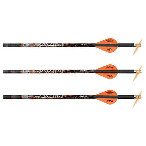 Ravin Crossbows Carbon Bolt Match Weight Lighted 400 Grains .003 Straightness Package of 3 - Western Gun Store