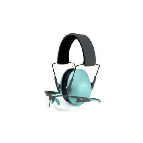 Radians Low set Earmuffs Aqua/Charcoal - Western Gun Store