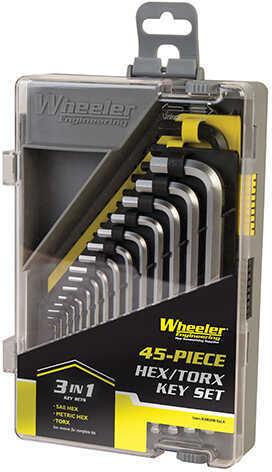 Wheeler 45 Piece SAE/Metric Hex And Torx Key Set - Western Gun Store