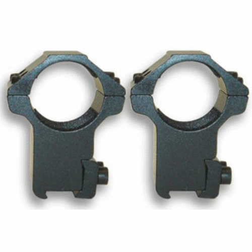 NCSTAR 3/8" Dovetail Rings Supports 1" Scope Tubes Black 2 Piece Fits on Rails RB27 - Western Gun Store