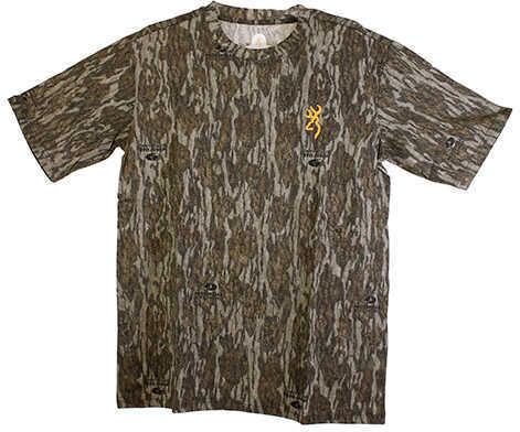 Browning Wasatch-CB Short Sleeve Shirt Mossy Oak Original Bottomlands, Small - Western Gun Store