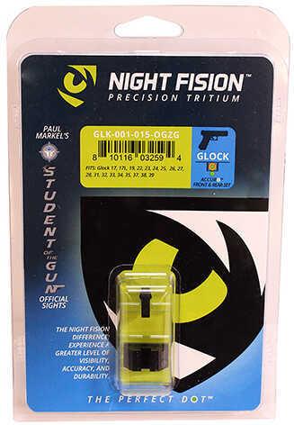 Night Fision Perfect Dot Sight Set for Glock 17/17L/19/22-28/31-35/37-39 Orange Front with Green Tritium/Black Rear - Western Gun Store