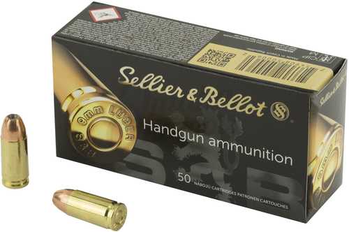Sellier & Bellot 9mm Luger 115 Grain Hollow Point â€“ Reliable Performance and Reloadable Design