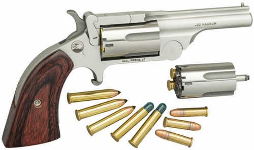 FALSErth American Arms Ranger Break Top II 22LR/22WMR 2.5" Barrel Stainless/Rosewood Grip 5-Shot Capacity