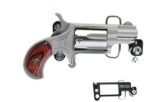 FALSErth American Arms Revolver MINI .22LR 1-1/8" Barrel Stainless BUCKLE NAA-22LR-BBS Rosewood Grips