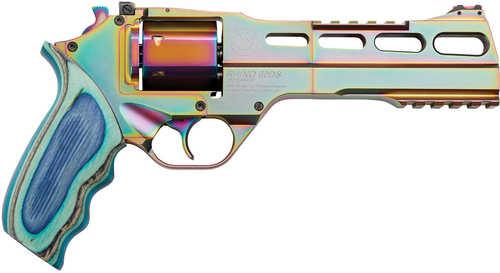 Chiappa RhiFALSE 60SAR Nebula Revolver *CA Compliant* 357 Magnum 6" Barrel 6 Round Rainbow PVD Blue Laminate Grip
