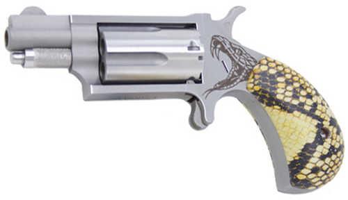 NAA MINI ANTIVEFALSEM 22 Magnum 1 1/8" Barrel SNAKESKIN GRIPS 5 Shot Capacity