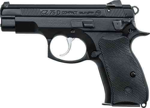 CZ 75-D PCR Compact 9mm Luger 3.75" Barrel 10 Round Rubber Grip Black Semi Automatic Pistol 01194