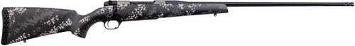 Weatherby Mark V Backcountry Ti 2.0 Bolt Action Rifle 6.5-300 Magnum 26" Barrel 3Rd Capacity 2-Position Mounted Safety FALSE Sights LeftHand Threaded Model Grey/White Carbon Fiber Camo Finish