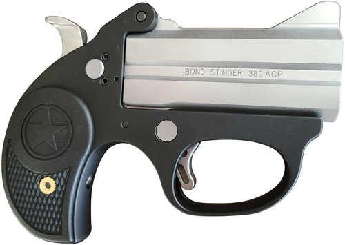 Bond Arms BASL Stinger Break Open Derringer Pistol 380ACP 3" Matte Stainless Barrel 2Rd Capacity Black Rubber Grips AFALSEdized Finish