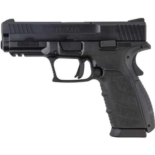 Buffalo Cartridge Company BRG9 Single Action Semi-Automatic Pistol 9mm Luger 4" Barrel (2)-16Rd Magazines 3-Dot Fixed Sights 3 Interchangeable Backstraps Black Polymer Finish