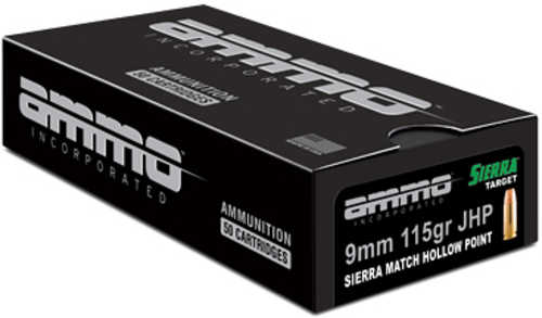 Ammo Inc Signature 9MM 115 Grain Jacketed Hollow Point â€“ Precision Performance 50 Round Box