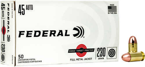Federal 45 ACP 50 Rounds Ammunition â€“ High-Quality Full Metal Jacket