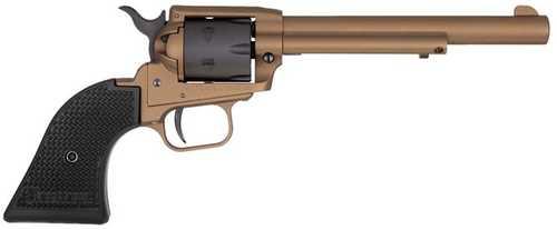 Heritage Manufacturing Rough Rider Small Bore Single Action Revolver .22 Long Rifle 6.5" Barrel 6 Round Capacity Fixed Front/Rear FALSEtch Sights Black Polymer Star Grips Burnt Bronze Cerakote Finish