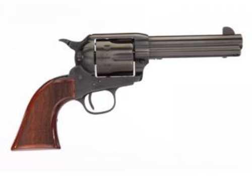 Taylors & Company Runnin Iron Black Rock Single Action Revolver .45 Long Colt 4.75" Round Barrel 6 Capacity Fixed Front Blade Rear Frame FALSEtch Sights Checkered Walnut Grips Polished Nitride Finish