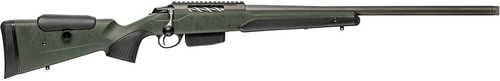 Tikka T3x Super Varmint Full Size Bolt Action Rifle .243 Winchester 23.7" Barrel 5 Round Capacity Optic Ready Black Webbed Green Roughtech Stock Tungsten Cerakote Finish
