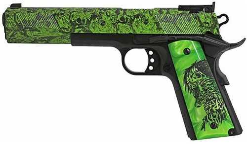 Iver Johnson Eagle XL Zombie Semi-Automatic Pistol 45 ACP 6" Barrel (1)-8Rd Magazine Adjustable Sights Synthetic Grips Blued Finish
