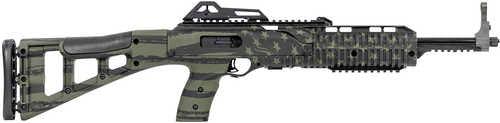 Hi-Point 995TS Carbine Semi-Automatic Rifle 9mm Luger 16.5" Barrel (1)-10Rd Magazine Adjustable Post Front, Peep Rear Sights Fixed Skeletonized Synthetic Stock OD Green American Flag Finish