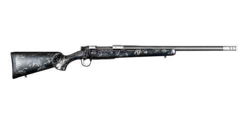 Christensen Arms Ridgeline FFT Titanium Bolt Action Rifle 7mm PRC 22" Carbon Fiber Wrapped Barrel 4 Round Capacity Metalic Gray With Black Webbing Composite Stock Stainless Finish