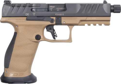 Walther PDP Pro Full Size Semi-Automatic Pistol 9mm Luger 5.1" Barrel (1)-18Rd Magazine Adjustable Sights Black Slide Flat Dark Earth Finish - Western Gun Store