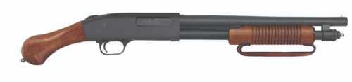 Mossberg 590 Shockwave Nightstick Pump Action Shotgun 20 Gauge 3" Chamber 14.375" Barrel 5 Round Capacity Walnut Raptor Grip Blued Finish - Western Gun Store
