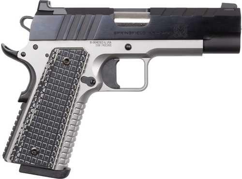 Springfield Armory 1911 Emissary Semi-Automatic Pistol 9mm Luger 4.25" Barrel (1)-9Rd Magazine VZ, Thin-Line G10 Grips Blue Carbon Slide Stainless Finish - Western Gun Store