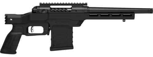 Savage 110 Pistol Chassis System Bolt Action 6.5 Creedmoor 10.5" Barrel (1)-10Rd Magazine Left Handed Right Side Eject Black Finish - Western Gun Store