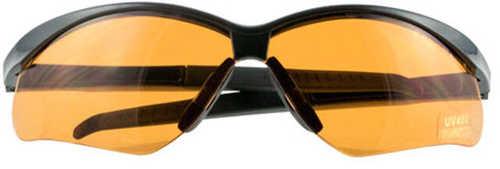 Walker's Game Ear Crosshair Shooting Glasses Polycarbonate Lens Amber - Western Gun Store